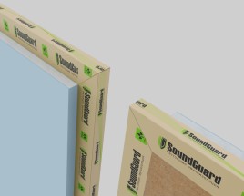 Комбинированная панель, состоящая из двух слоев, соединённых внахлест
